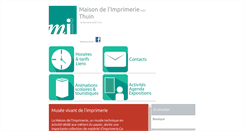 Desktop Screenshot of maison-imprimerie.net