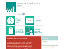 Tablet Screenshot of maison-imprimerie.net